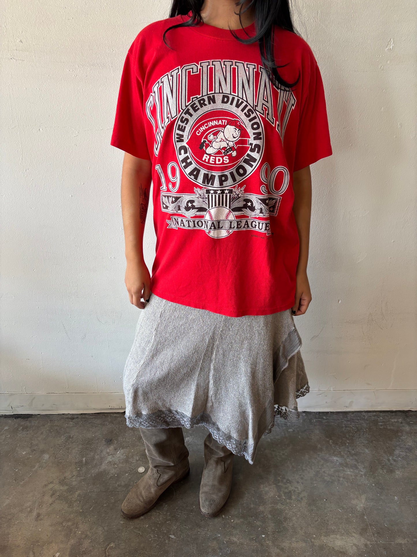 Vintage Cincinnati Reds Western Division Champions Shirt