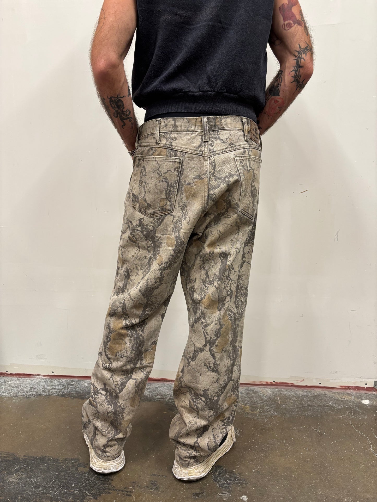 Camo Wrangler Jeans