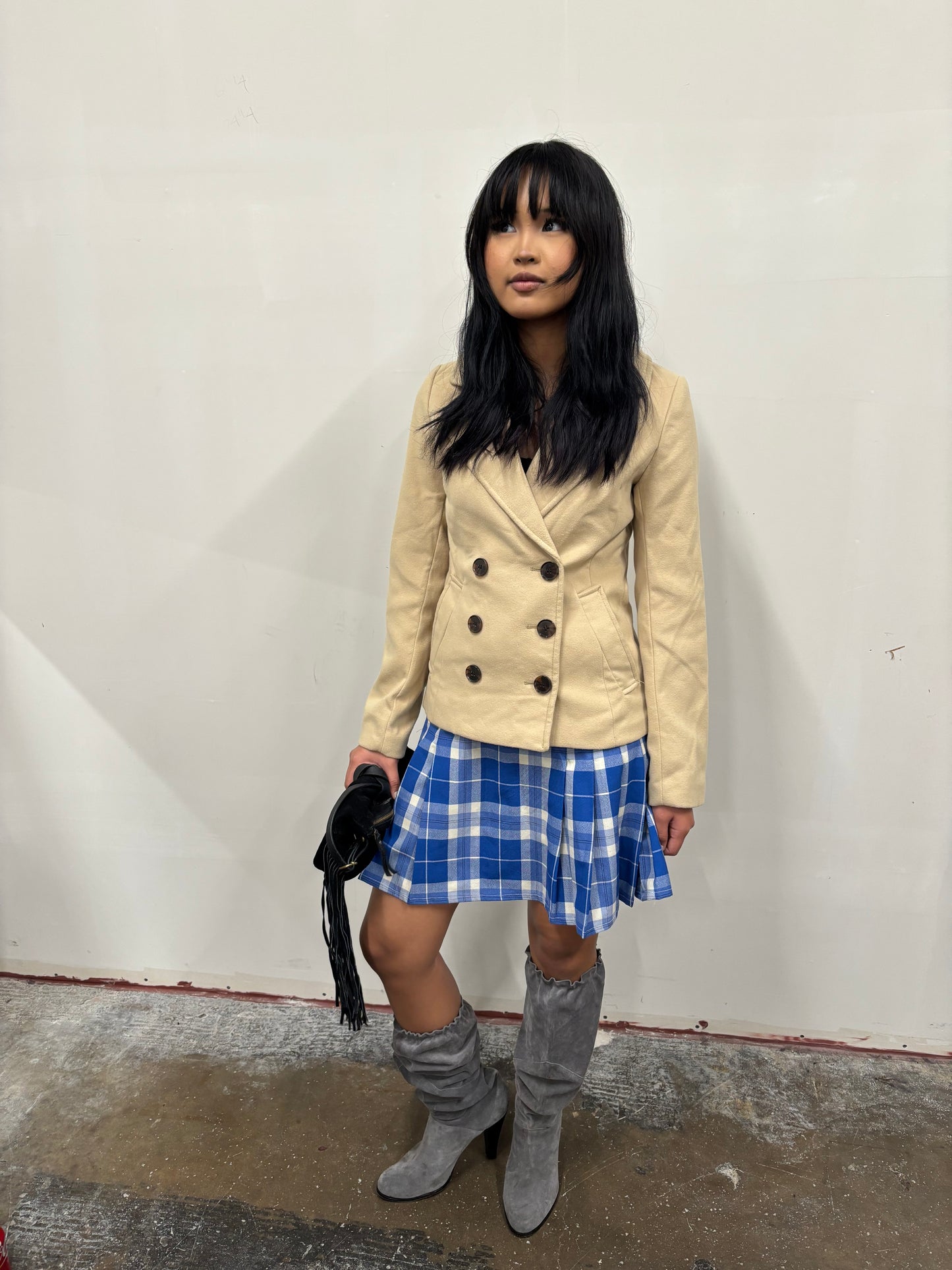 Beige Button Up Coat
