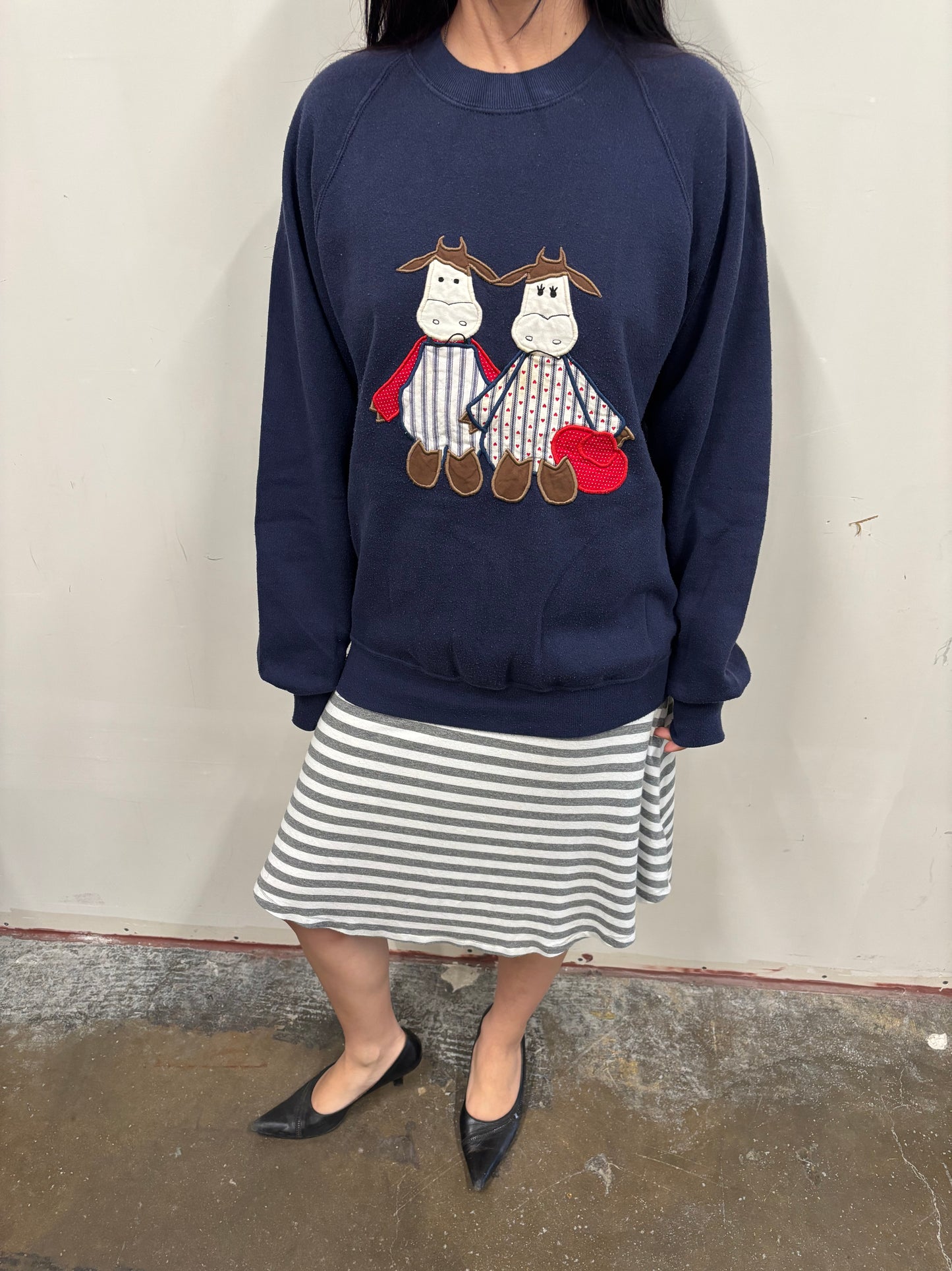 Vintage Cows Crewneck