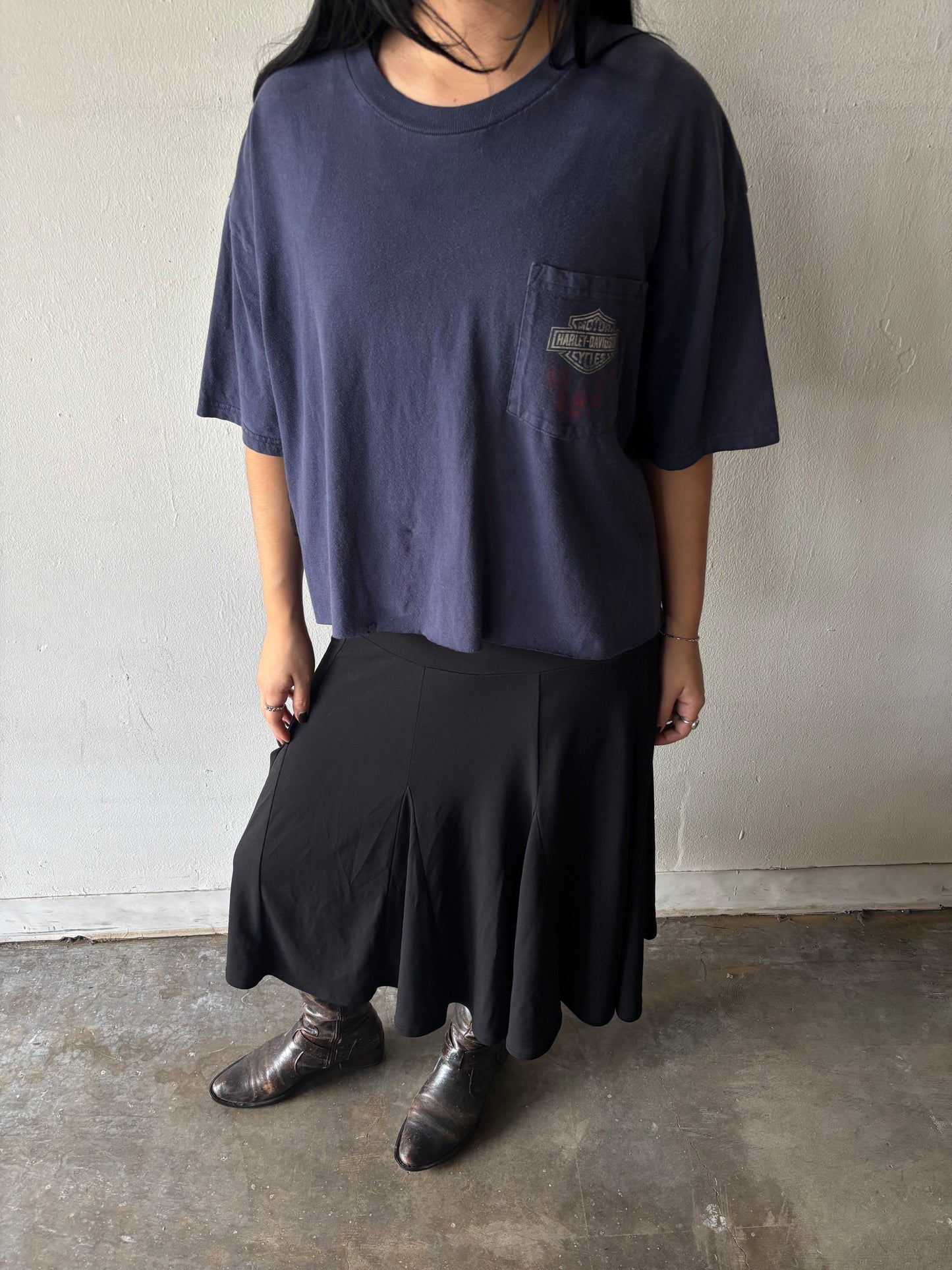 Harley Davidson Bourne Cropped Shirt