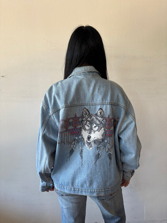 Wolf Denim Jacket