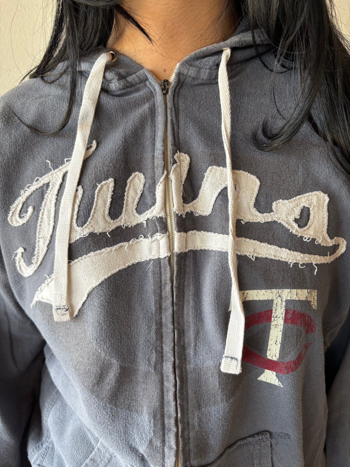 Vintage Twins Zip Up Hoodie