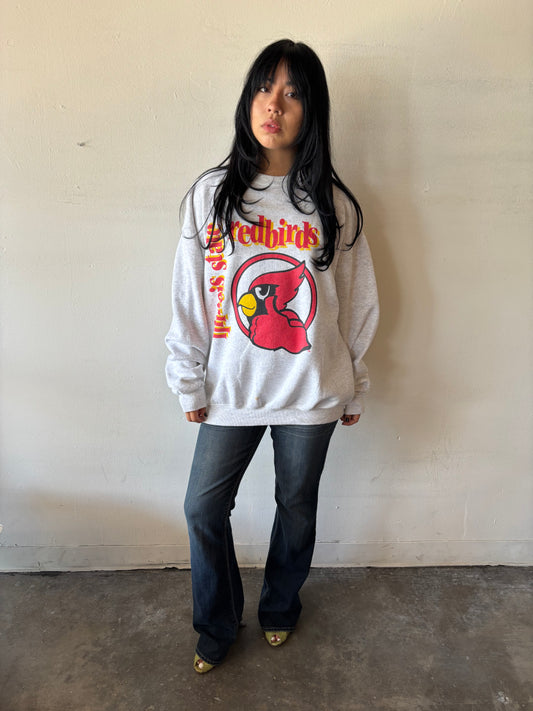 Vintage Illinois State Red Birds Crewneck