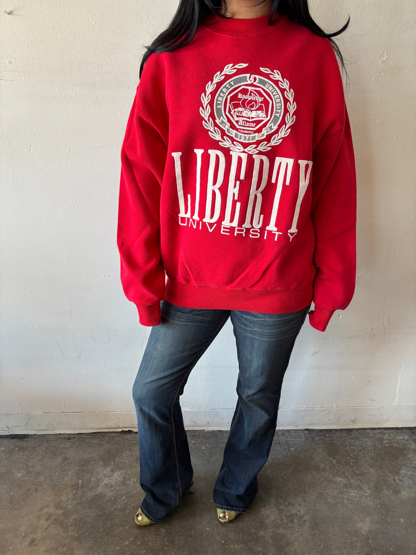 Vintage Liberty University Crewneck