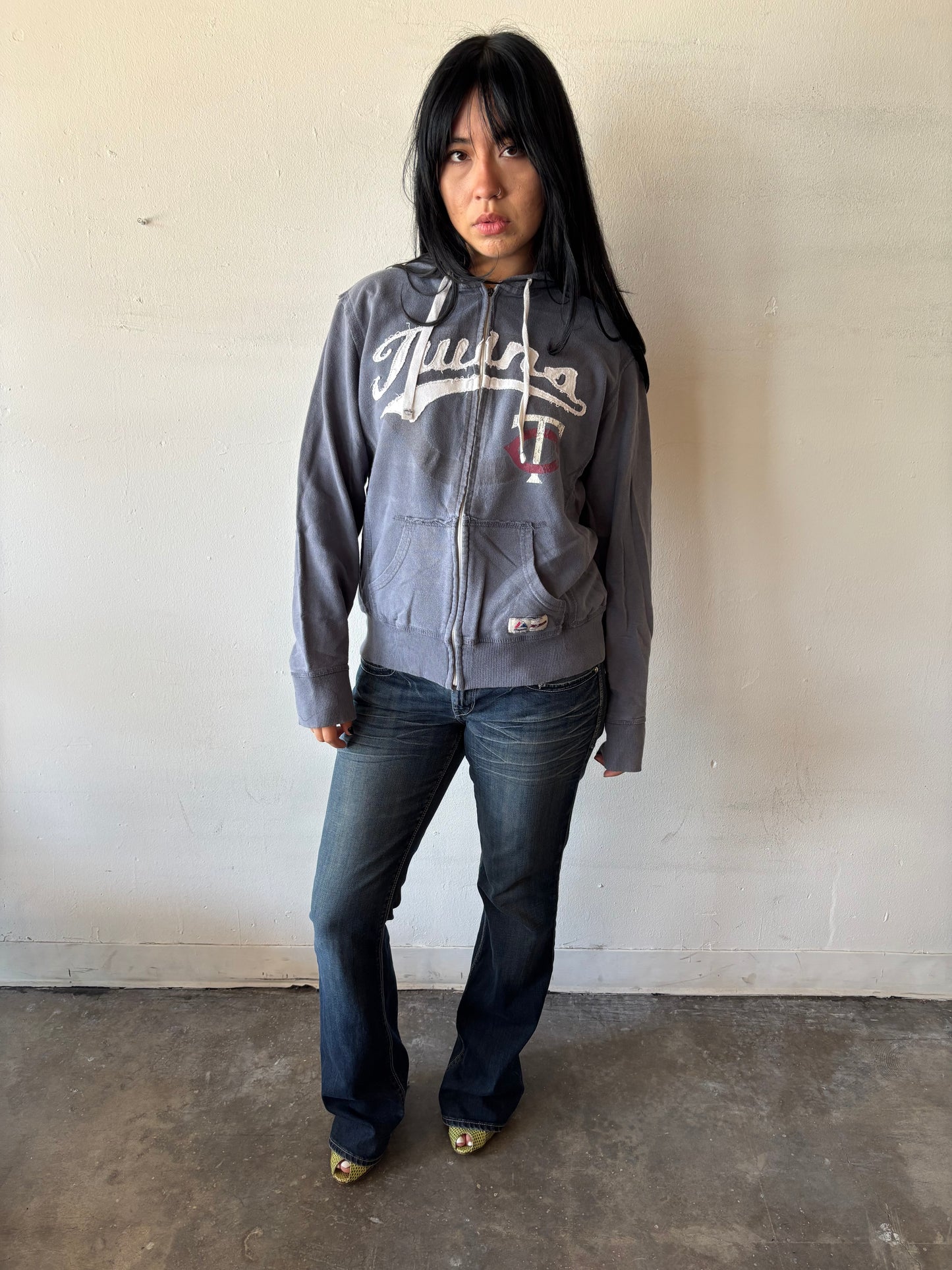 Vintage Twins Zip Up Hoodie
