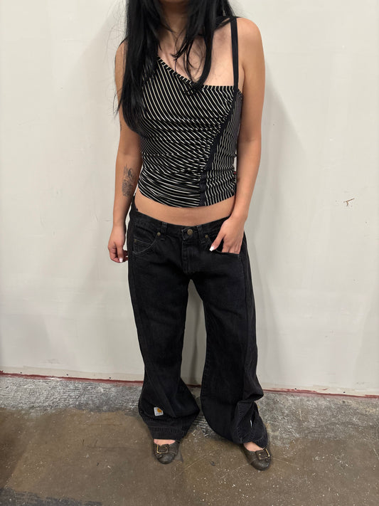 Reworked Corduroy Split Pants