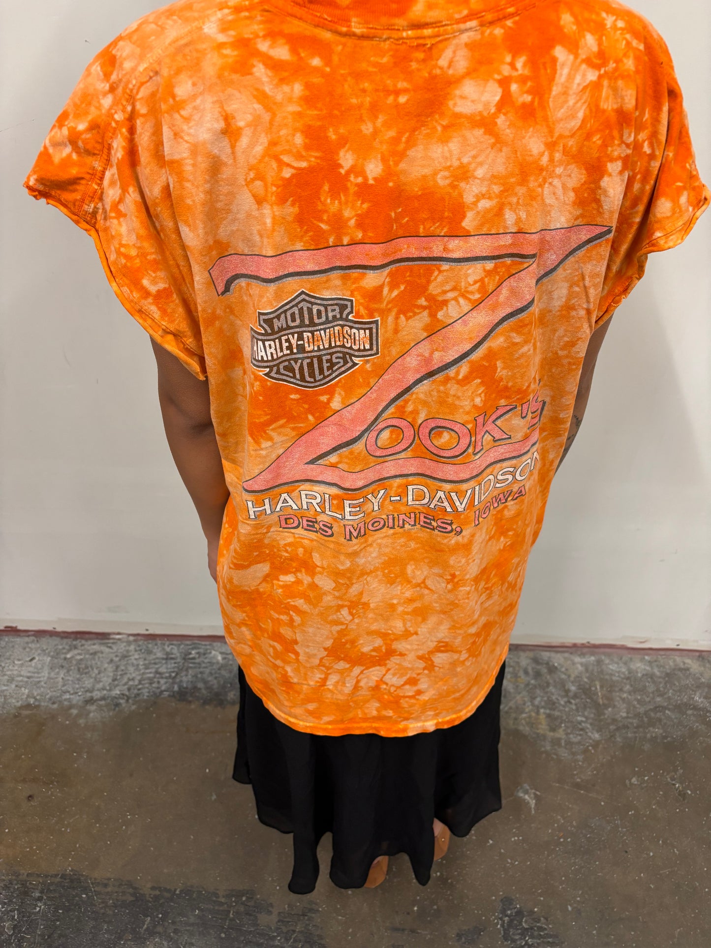 Vintage Harley Davison Iowa Cut Off Shirt