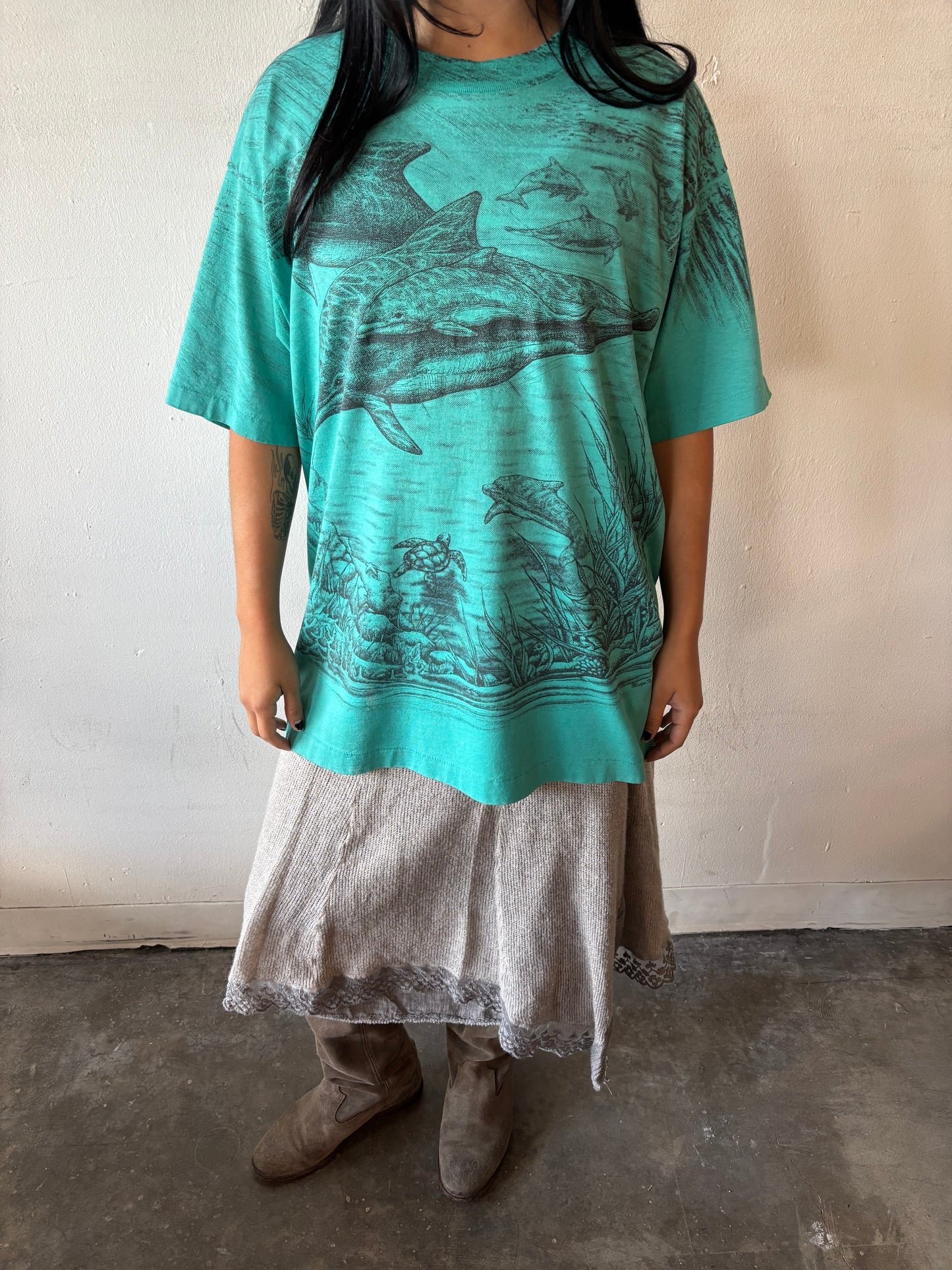 Vintage Aquatic Dolphins Shirt