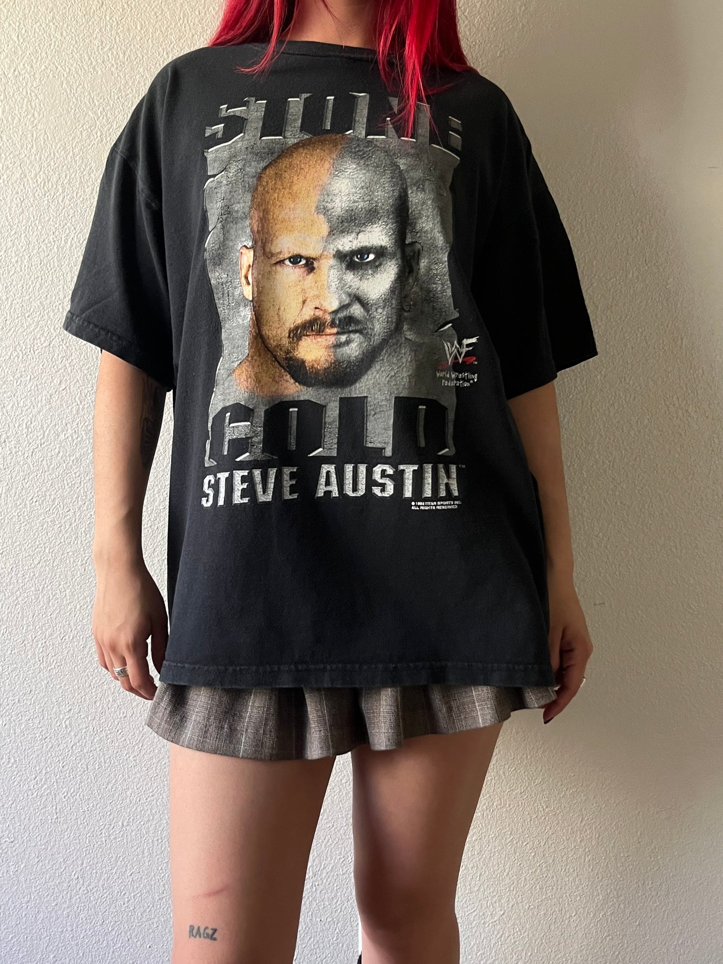 Vintage 1998 Stone Cold Austin Wrestling Shirt