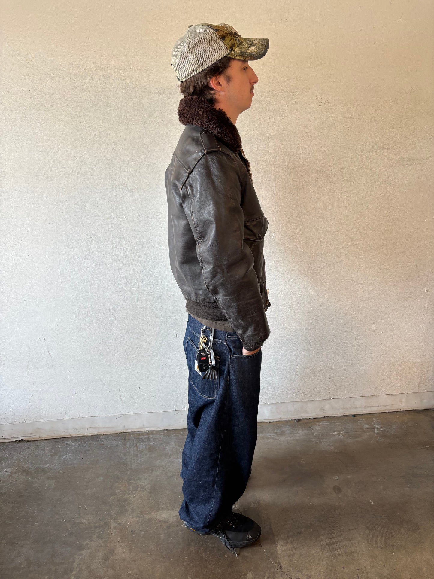 Vintage Flight Leather Jacket