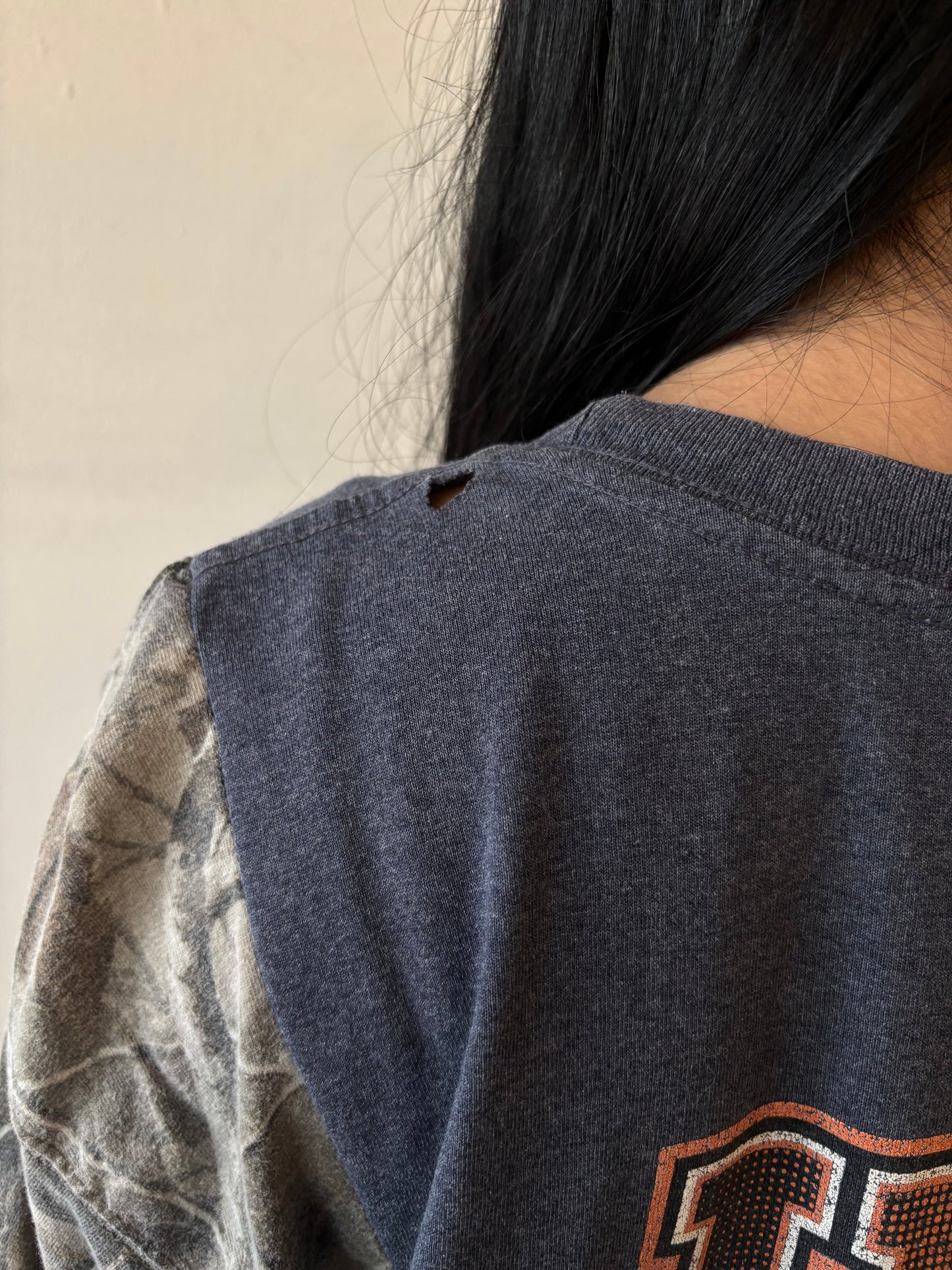 Reworked Harley Davidson Camo Shirt