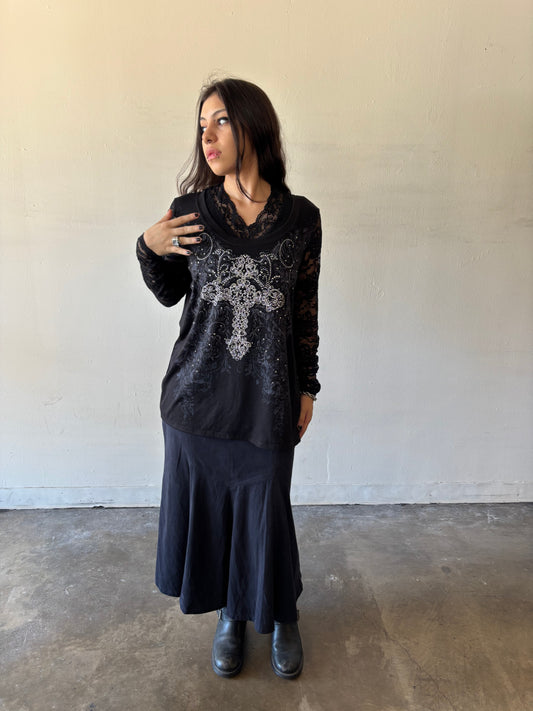 Y2K Lace Top