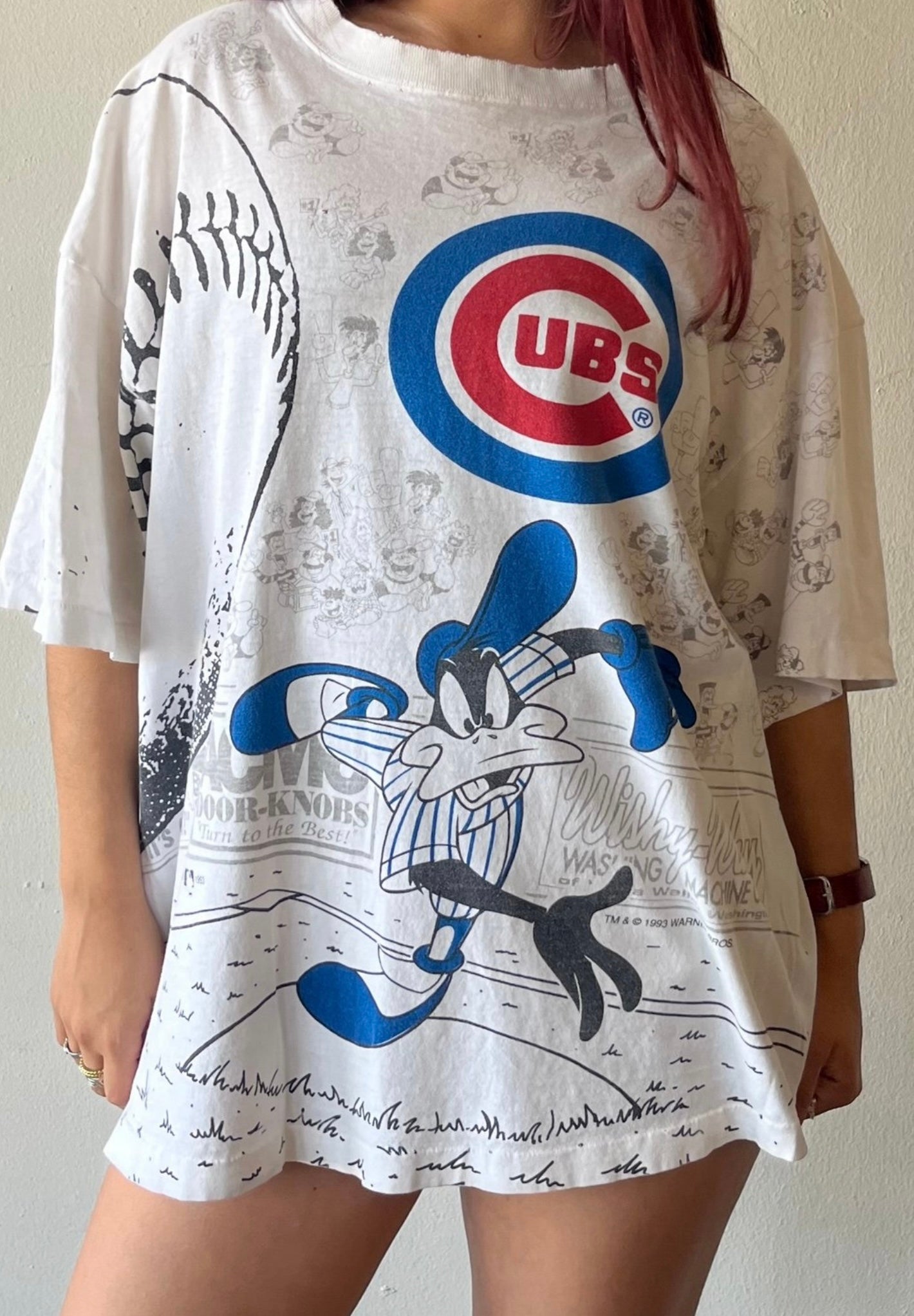 Vintage Chicago Cubs Daffy Duck Shirt