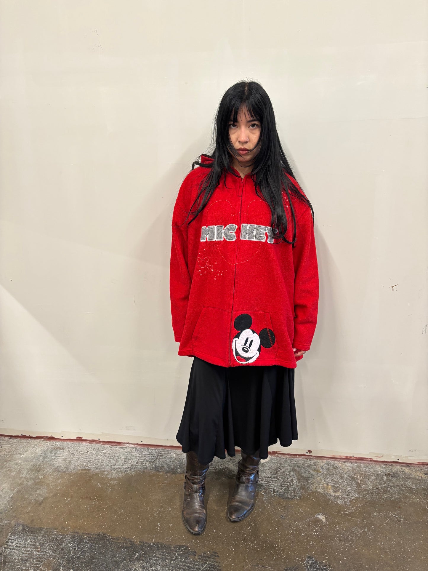 Vintage Mickey Mouse Fleece Hoodie