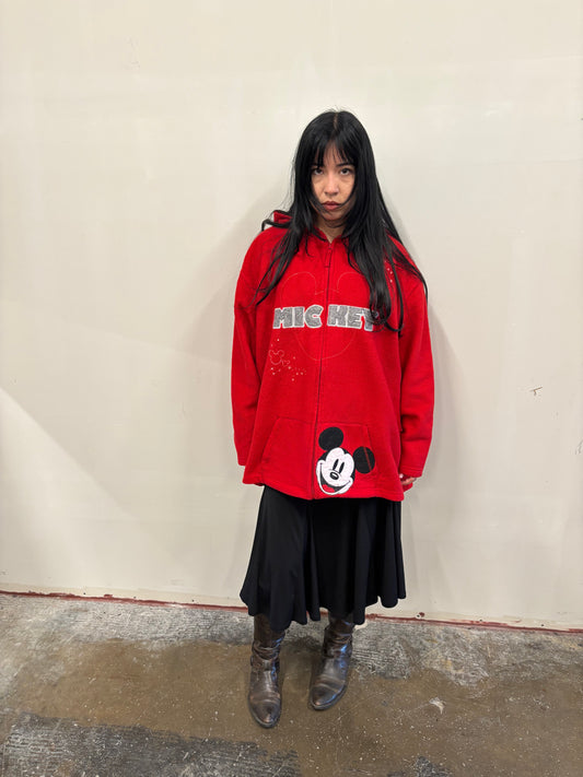 Vintage Mickey Mouse Fleece Hoodie
