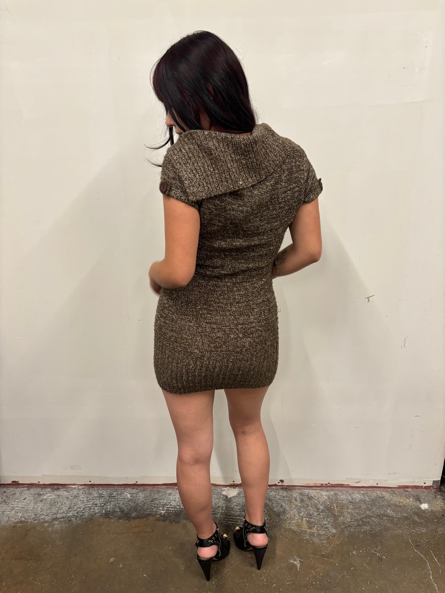 Brown Knit Dress