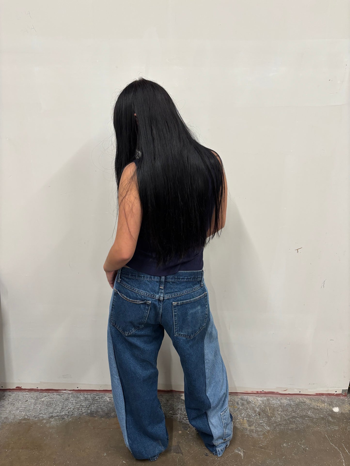 Reworked Rustler/Carhartt Split Jeans