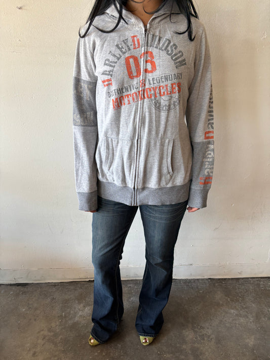Vintage Harley Davidson Zip Up Jacket