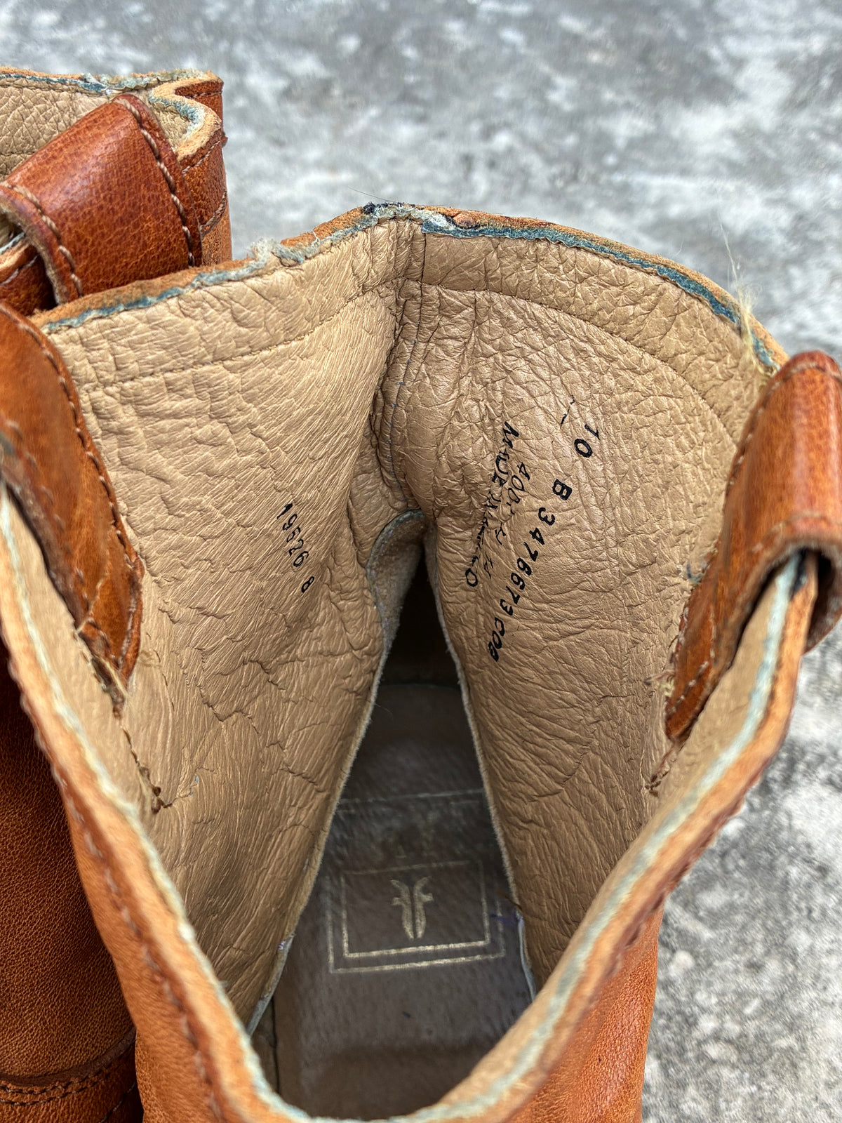Vintage Brown Frye Billy Short Leather Boots