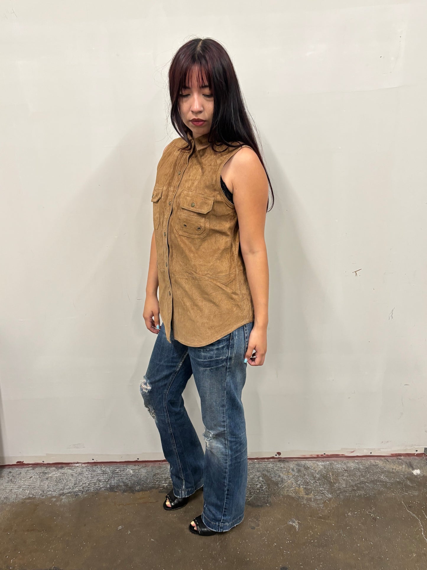 Polo Ralph Lauren Suede Button Up