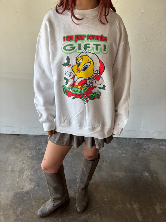 Vintage Tweety Bird Christmas Crewneck