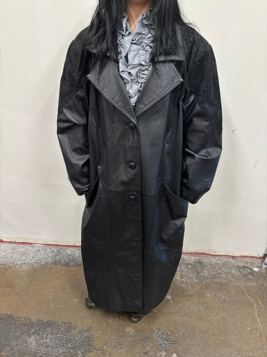 Vintage Preston & York Leather Trench