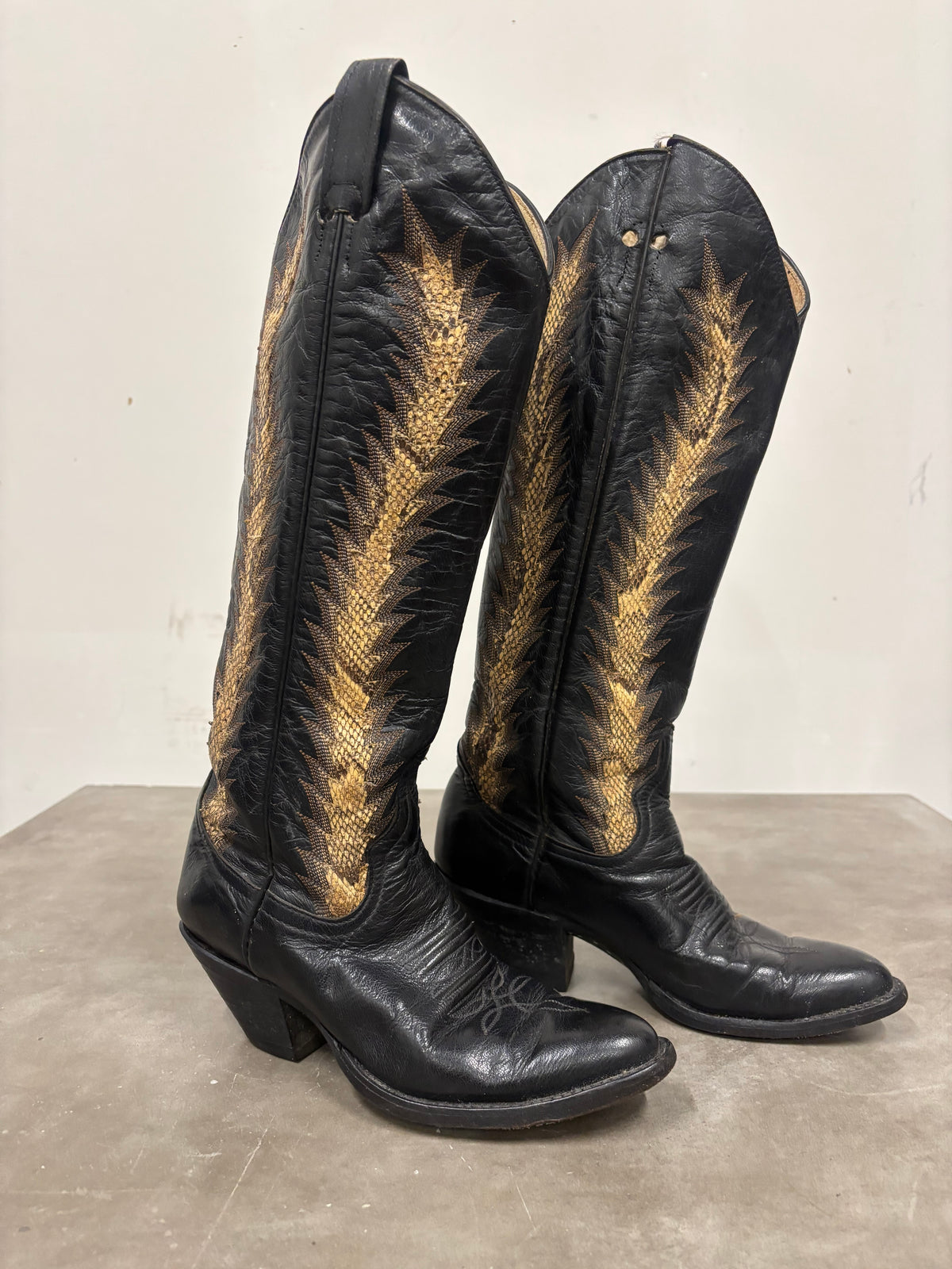 Vintage Larry Mahan 90s Western Cowboy Boots