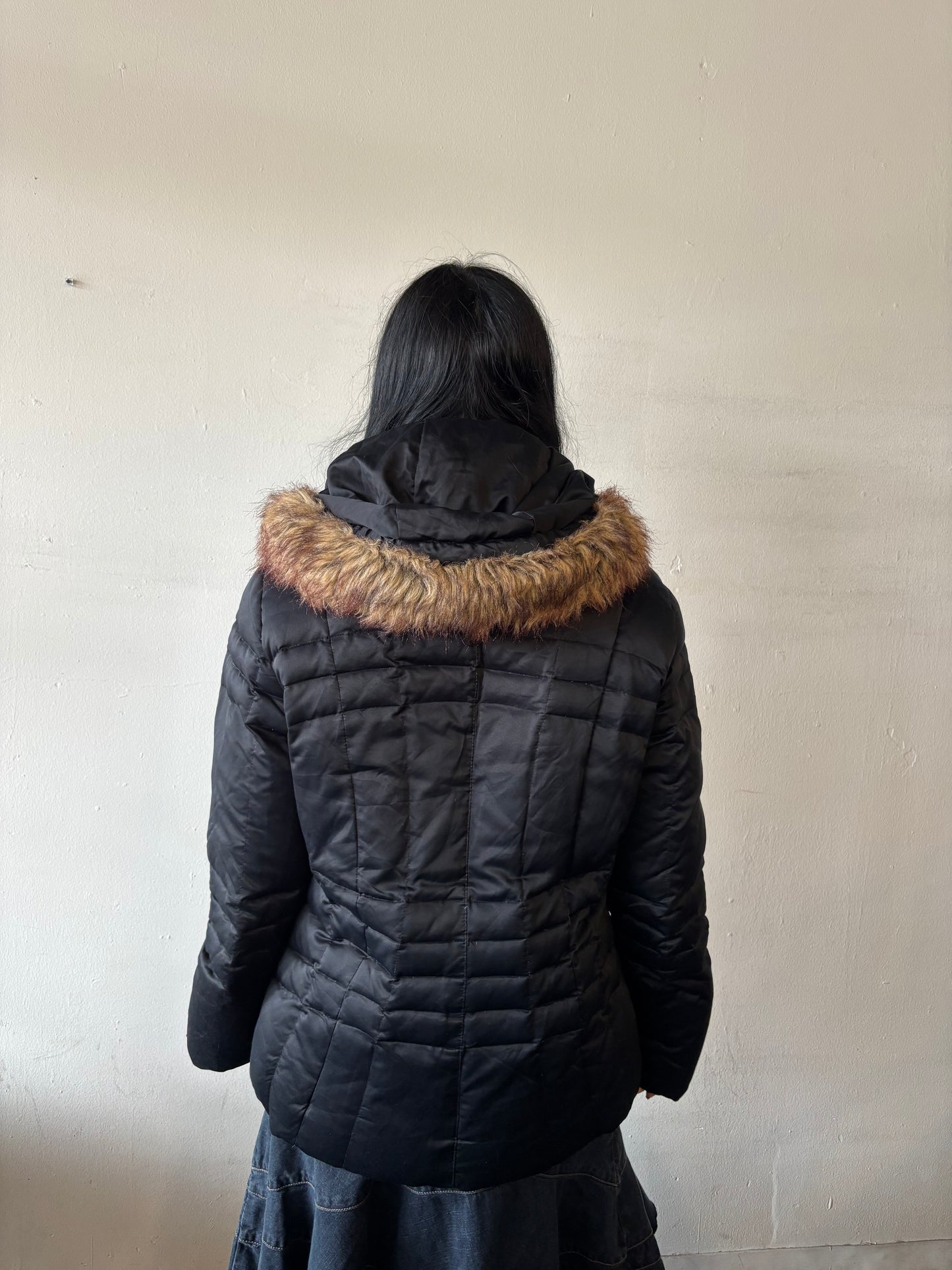 Vintage Calvin Klein Puffer Fur Jacket