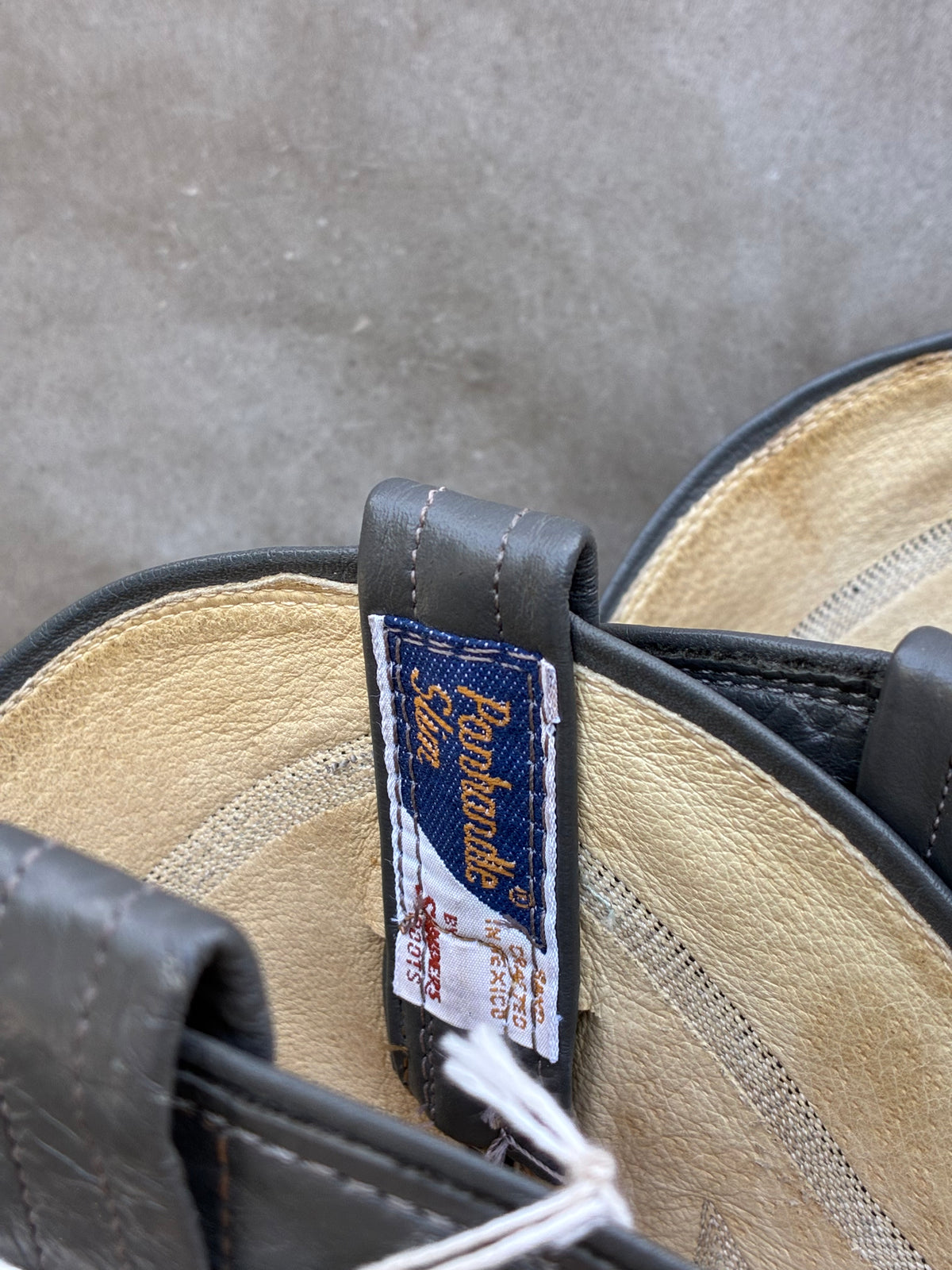 Vintage 1980s Panhandle Slim Gray Leather Cowboy Boots