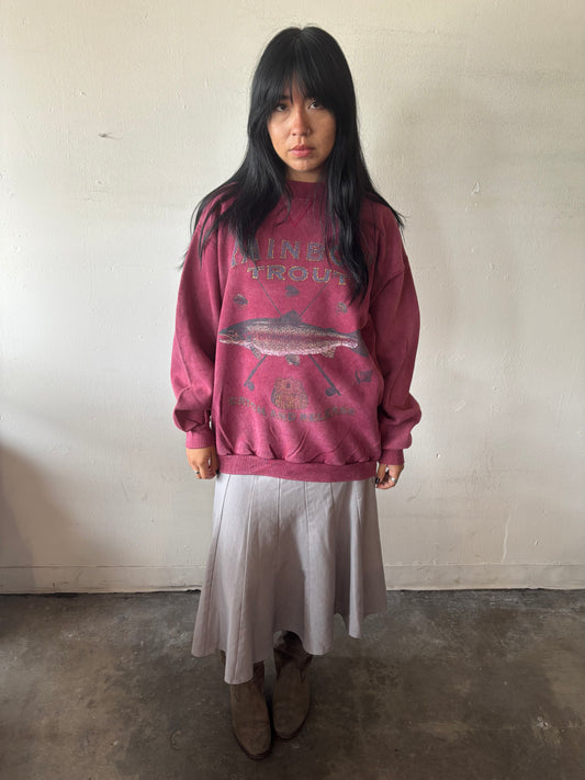 Vintage Rainbow Trout Crewneck
