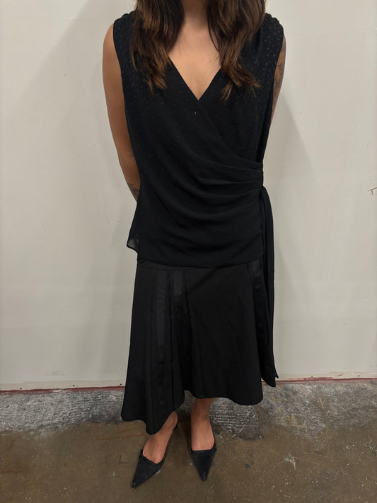 The Limited Black Embroidered Skirt