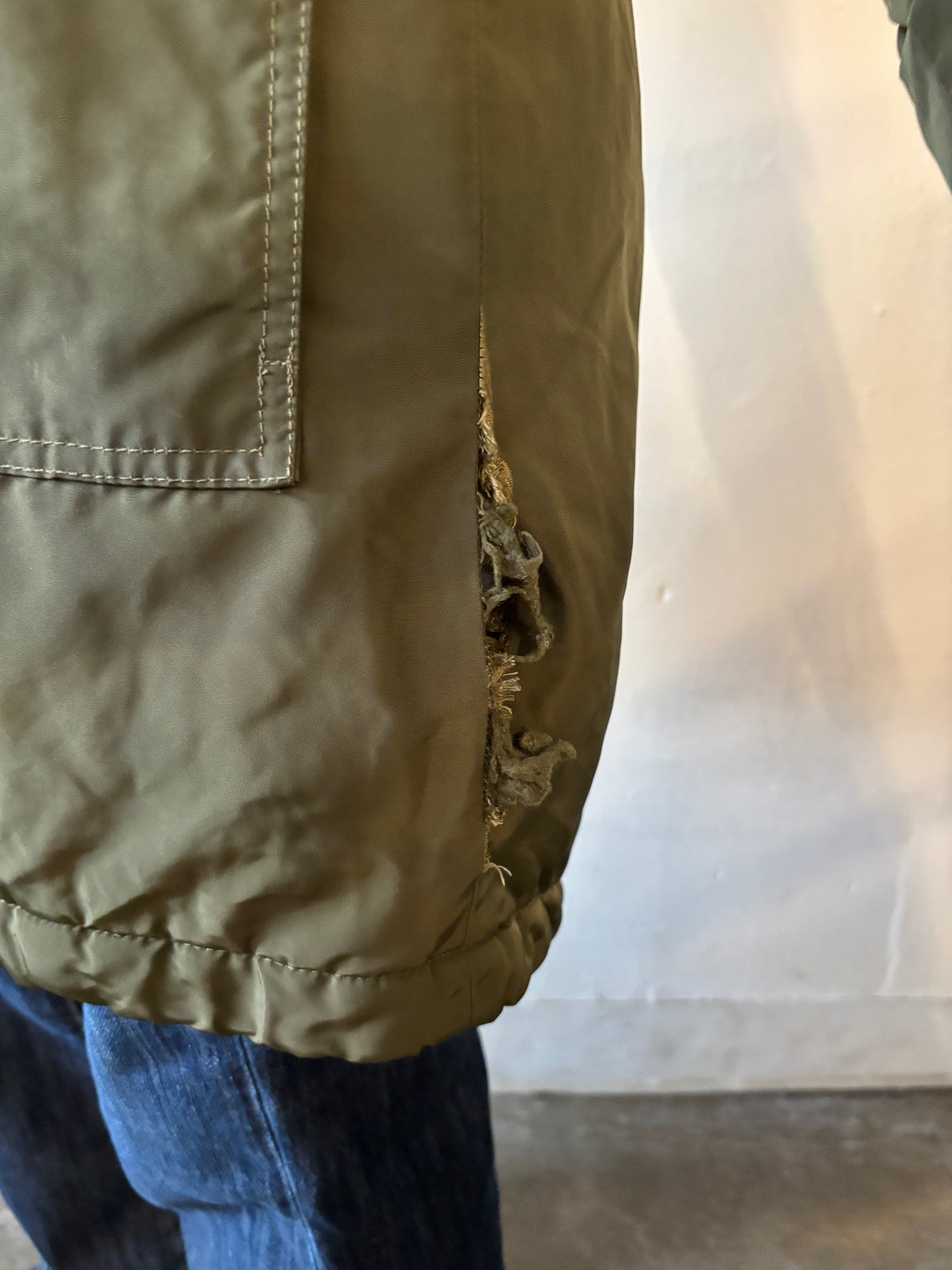 Vintage Gap Fur Green Parka Coat