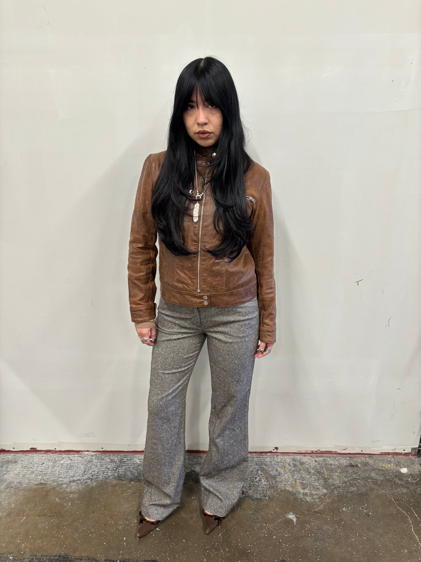 Vintage Express Brown Office Pants