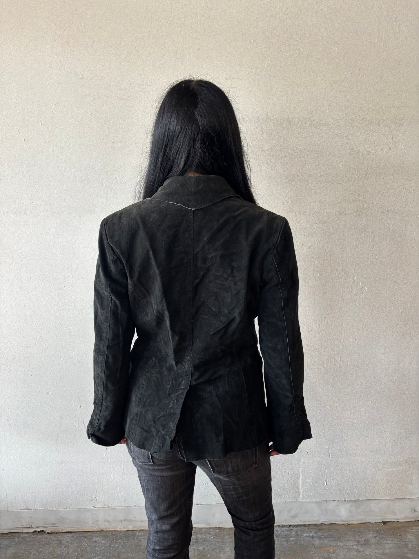 Vintage Black Suede Jacket