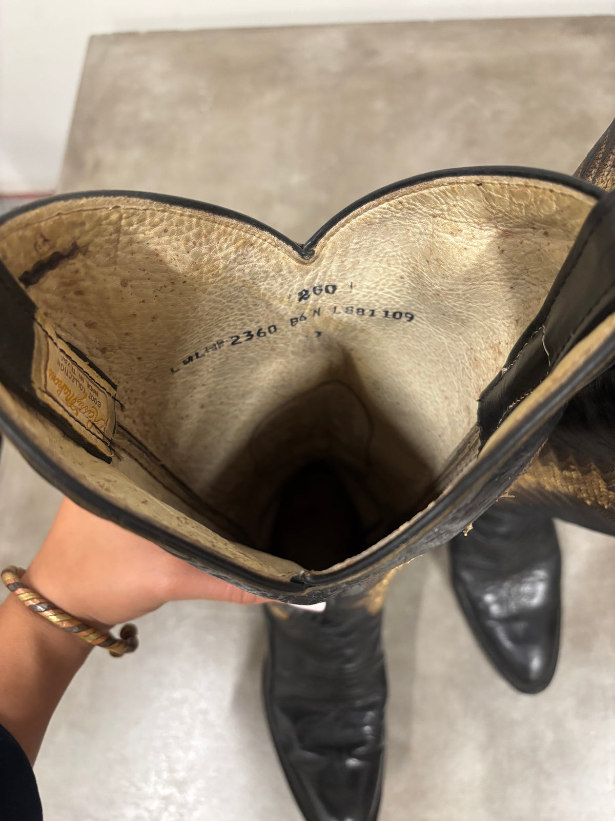 Vintage Larry Mahan 90s Western Cowboy Boots