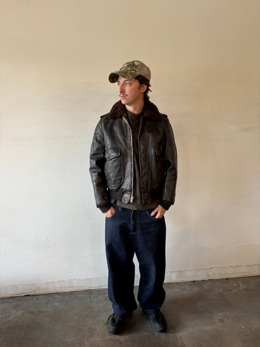 Vintage Flight Leather Jacket