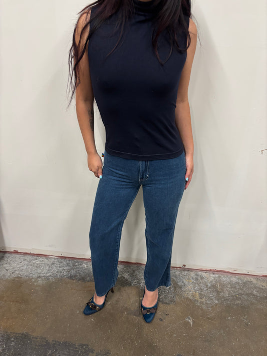 Vintage Bonjour Blue Jeans