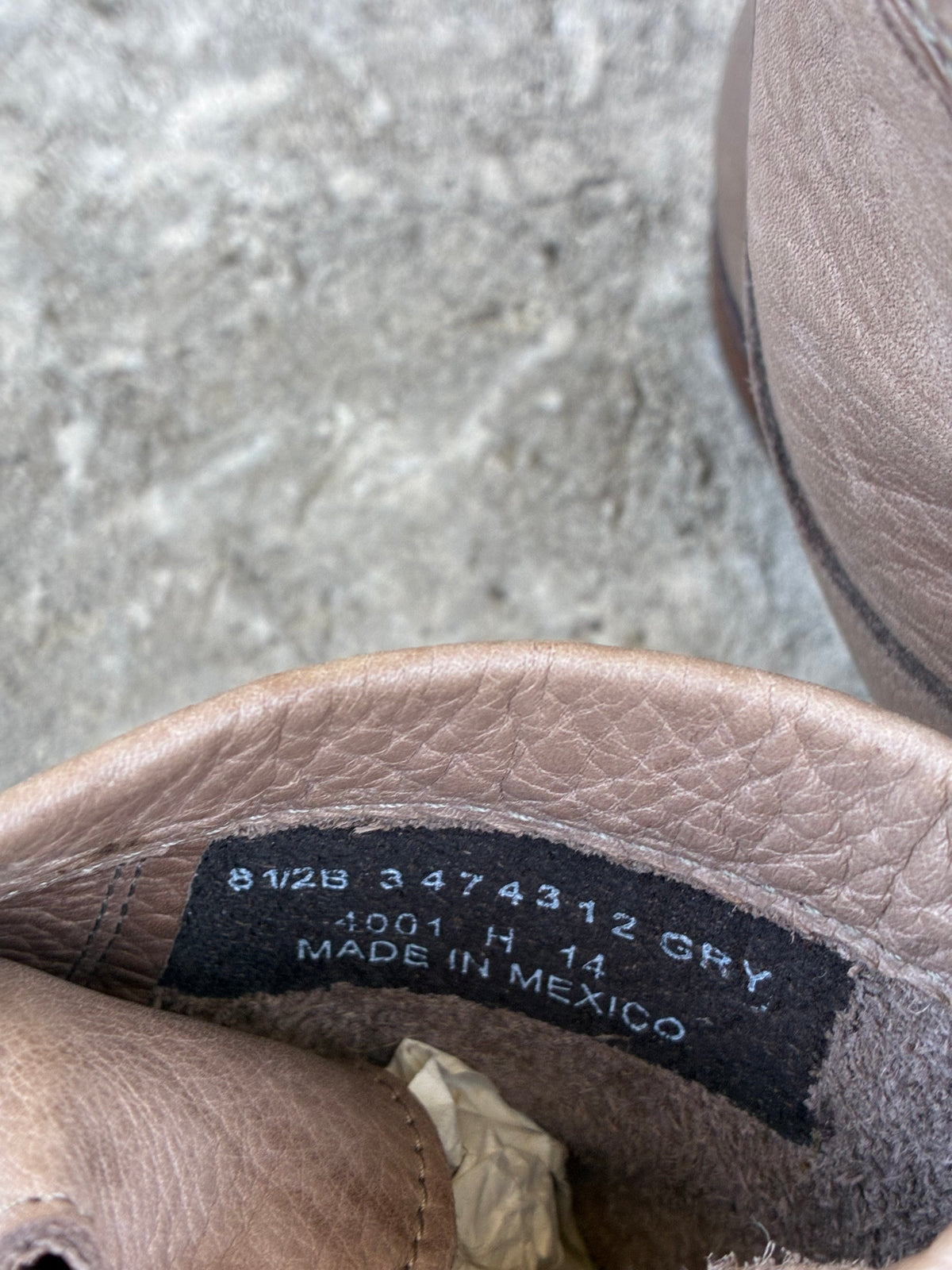 Vintage Frye Lace Up Grey Boots
