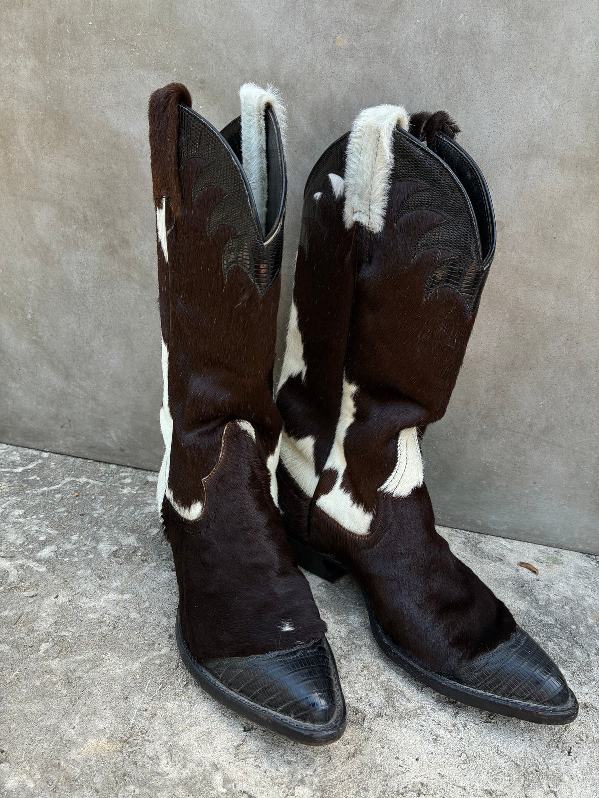 Vintage Creations by Tony Lama Cowhide SUPER RARE Cowboy Boots