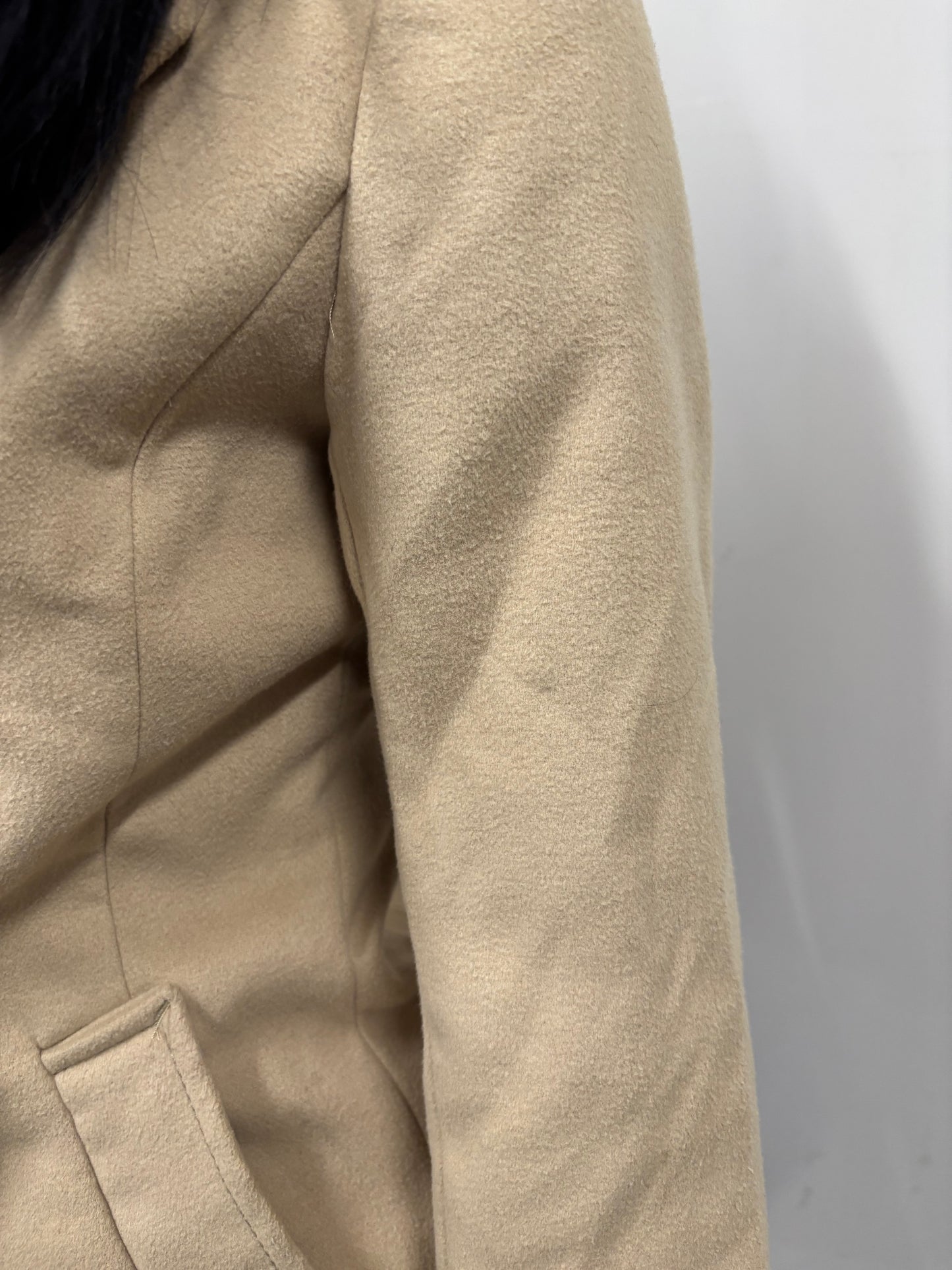 Beige Button Up Coat