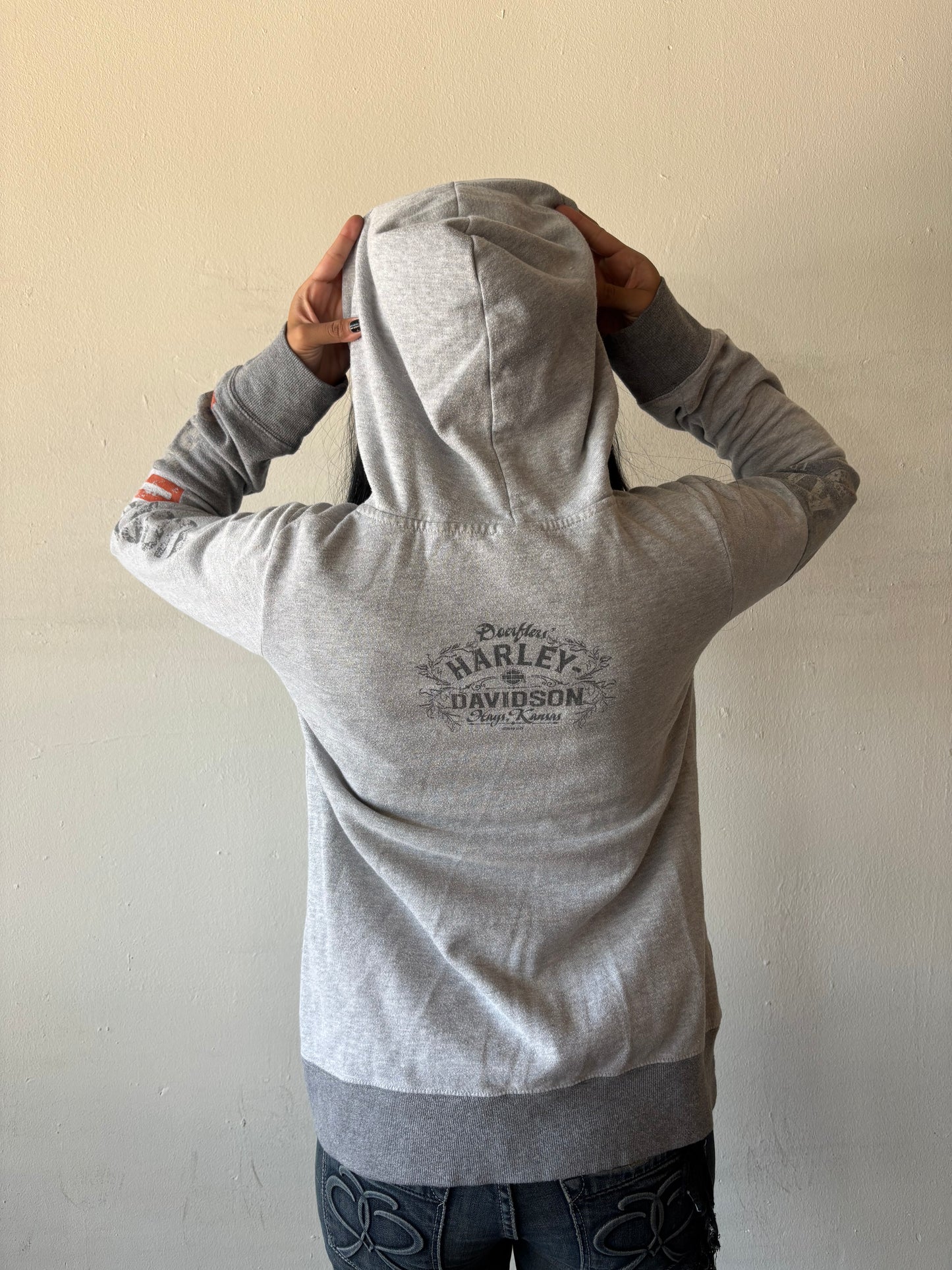 Vintage Harley Davidson Zip Up Jacket