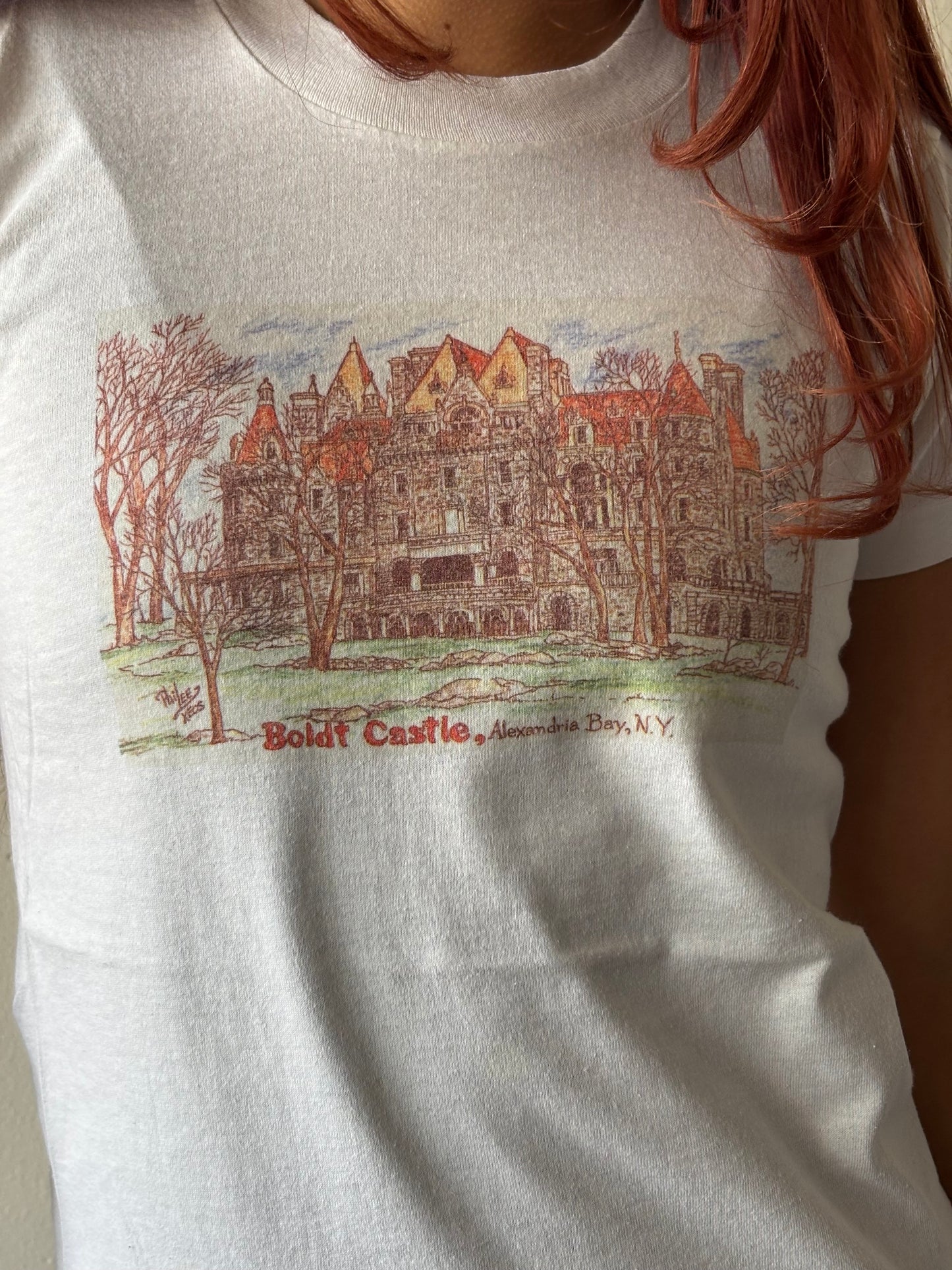 Vintage Boldt Castle NY Baby Tee