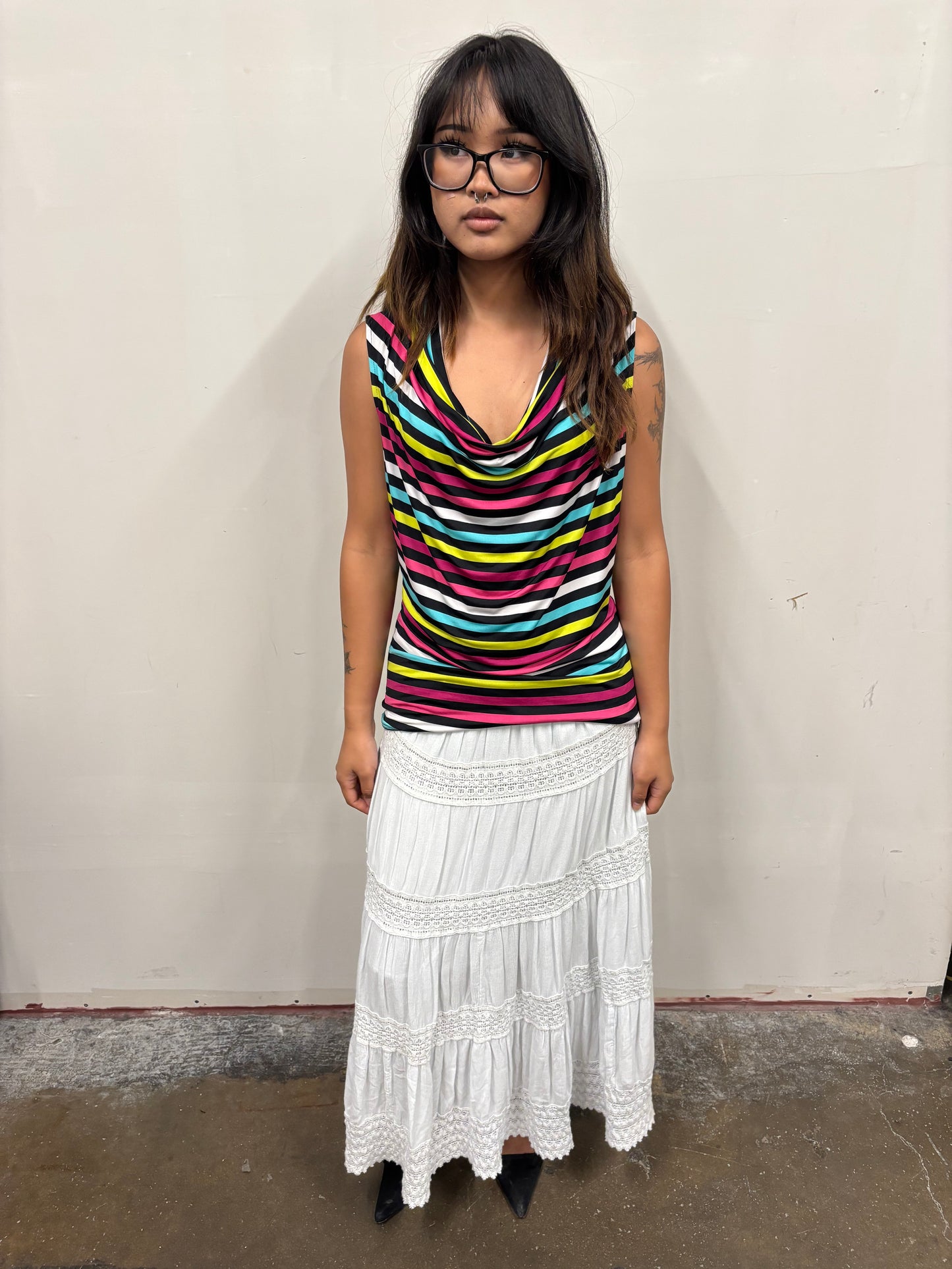 Neon Striped Top