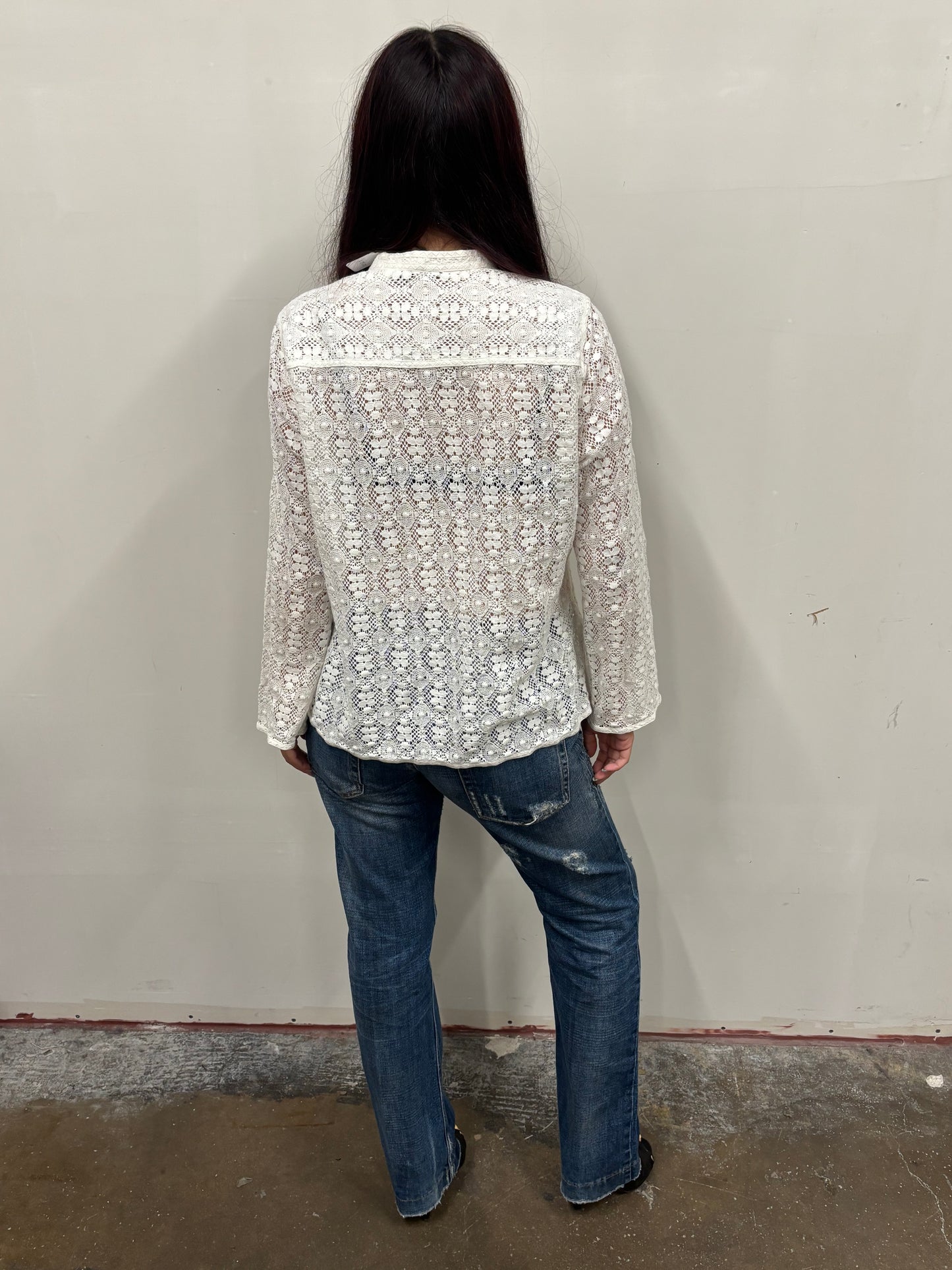 Liz Clairborne Lace Button Up