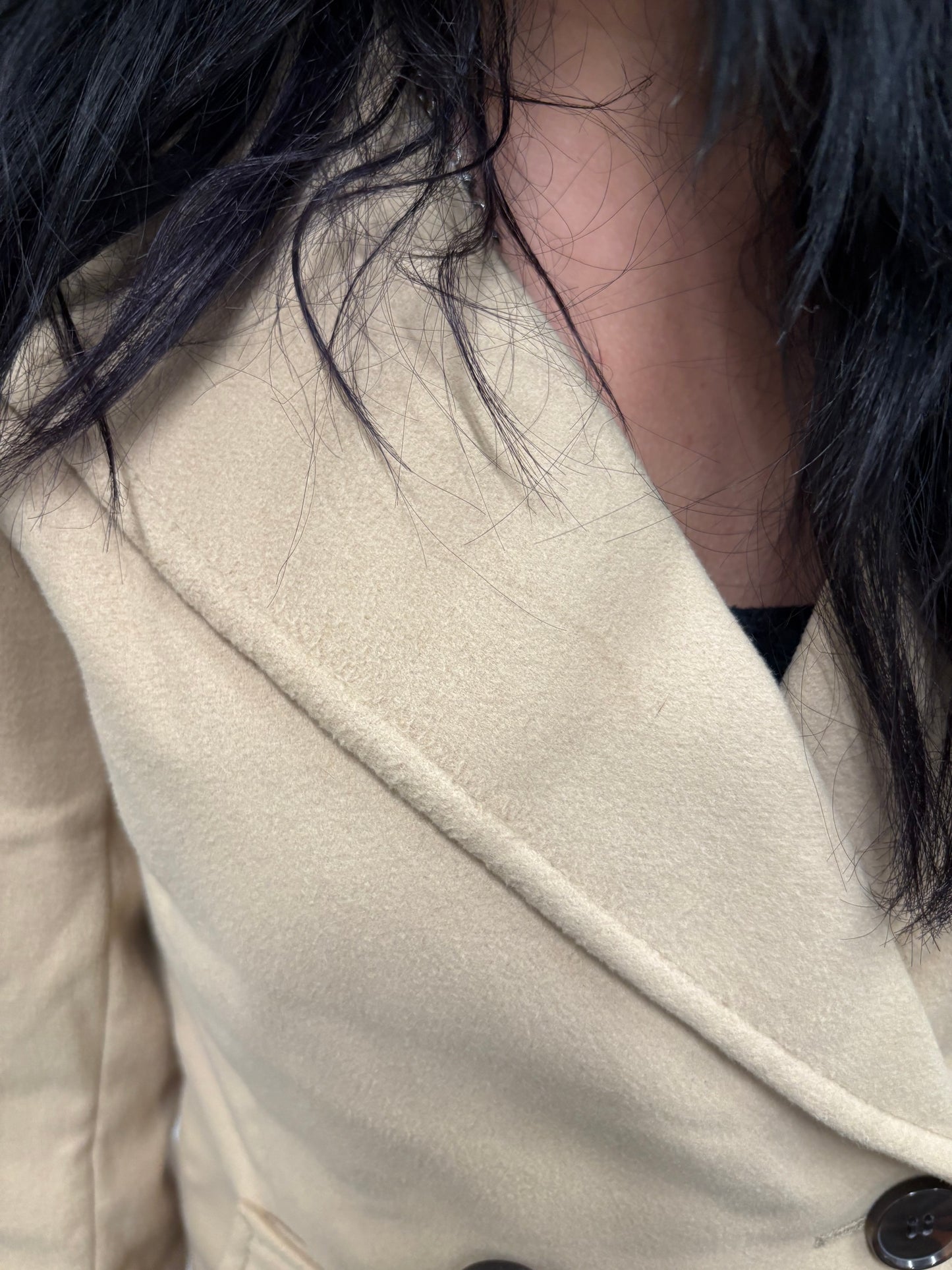 Beige Button Up Coat