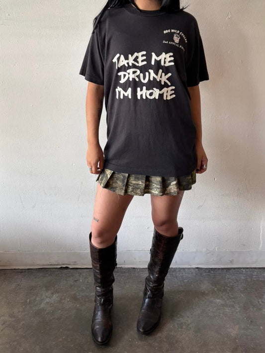 Vintage Take Me Drunk I’m Home Shirt