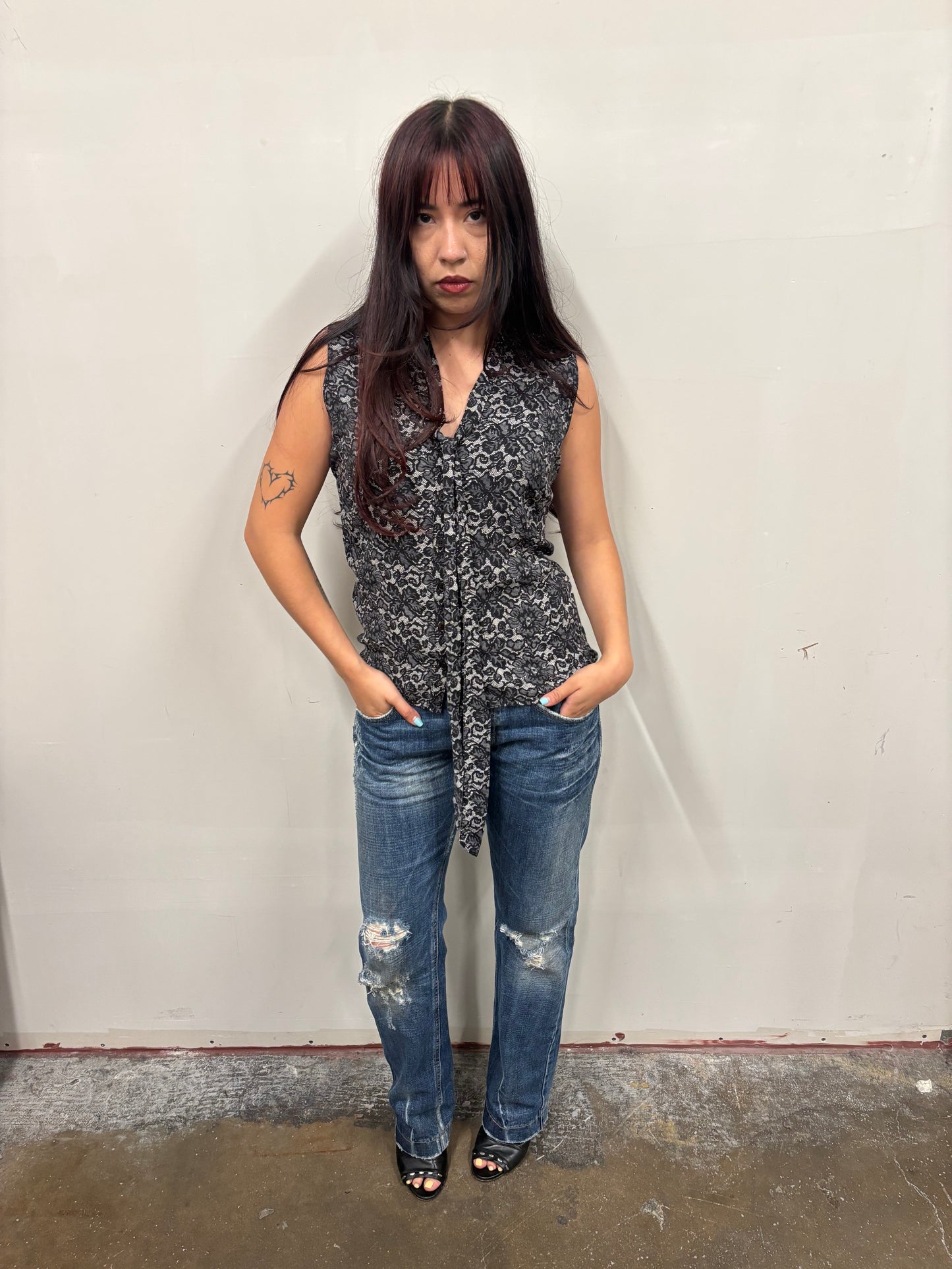 Ellen Tracy Floral Print Top