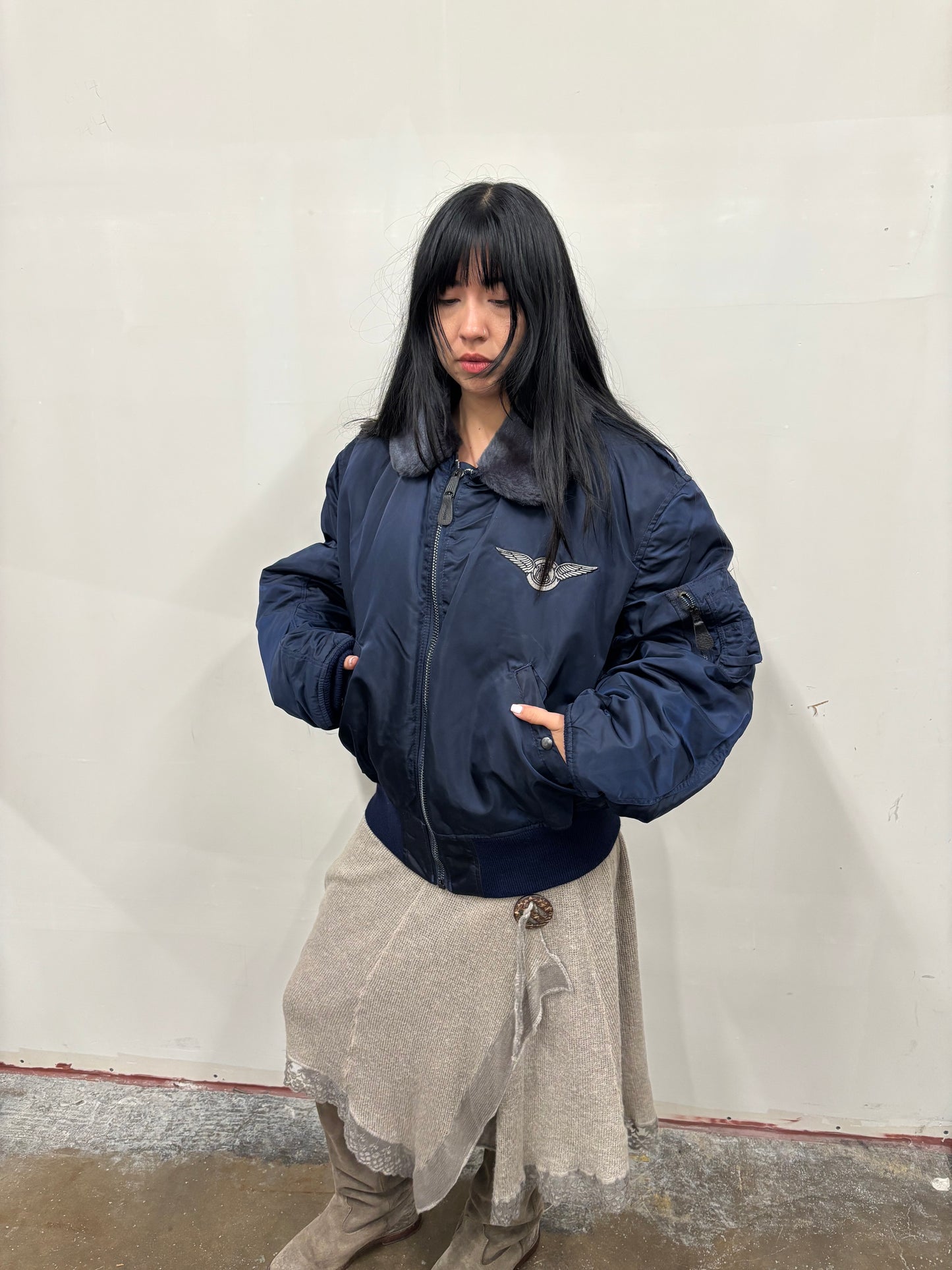 Vintage Air Mail Bomber Flight Jacket