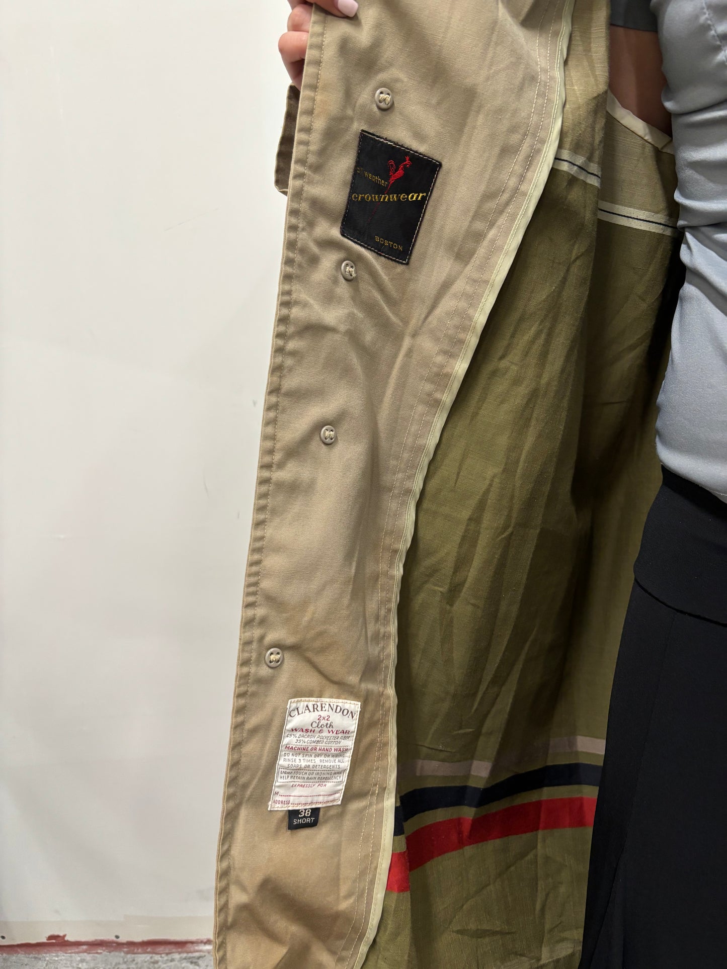 Vintage Crownwear Trench Coat